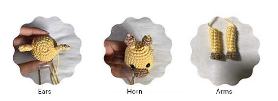 Low Sew Giraffe Amigurumi: Handmade animal toy inspiration using cotton yarn for a professional finish.
